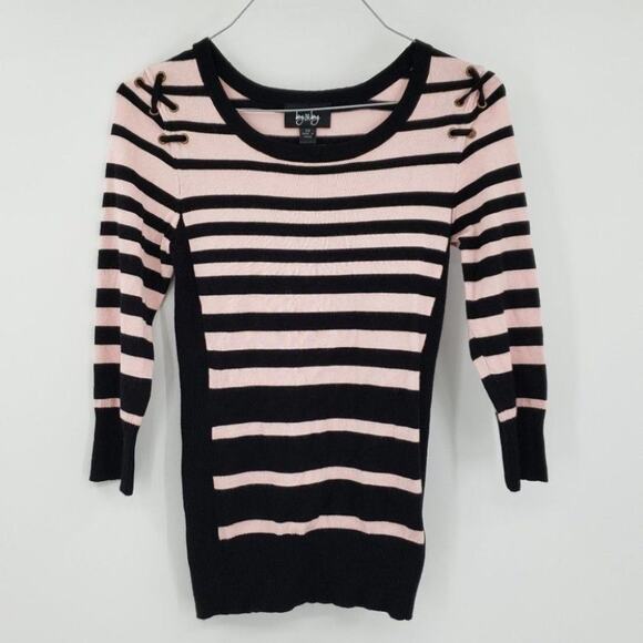 BY & BY Pink Striped Top Size XS Y2K - Picture 1 of 9